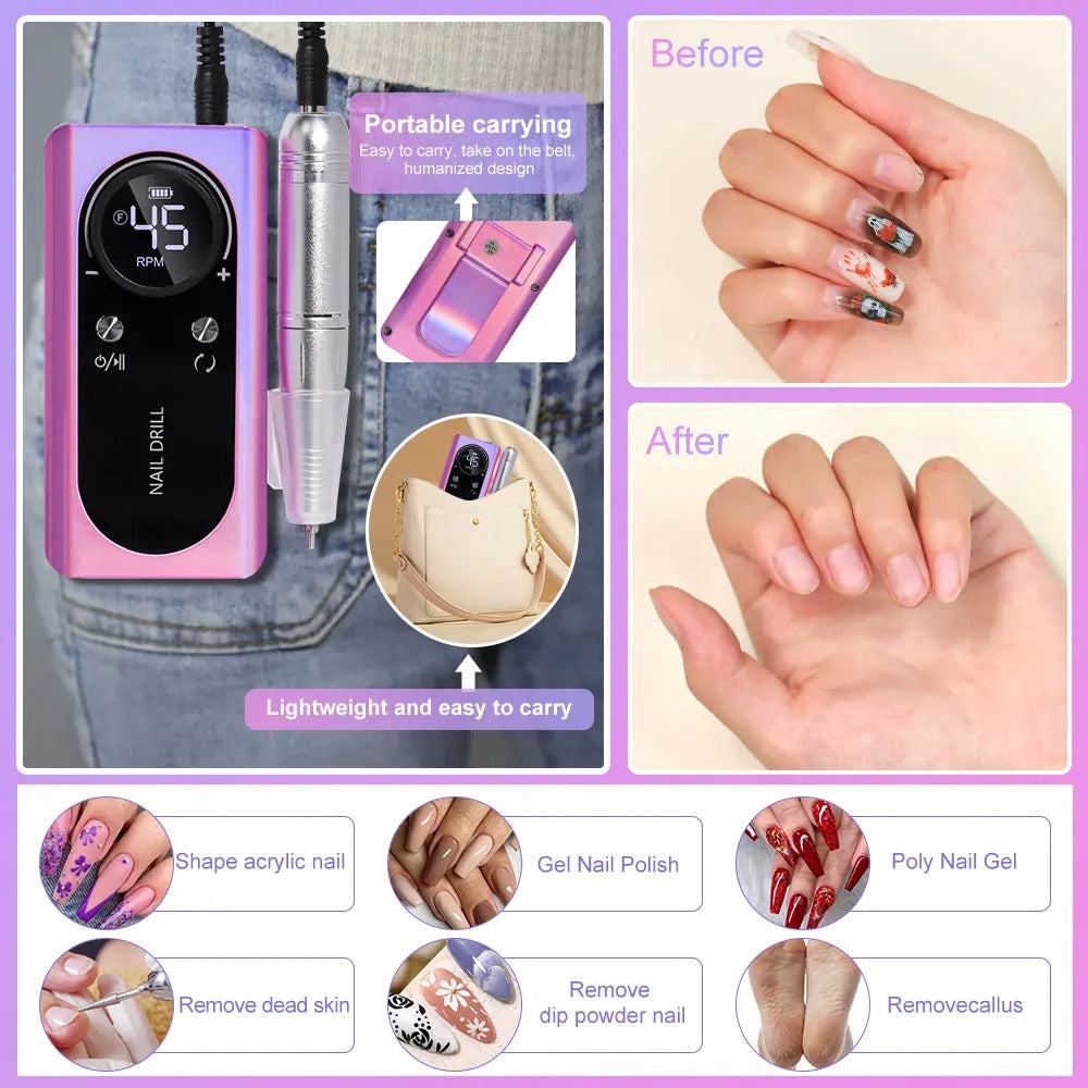 Nail drill machine