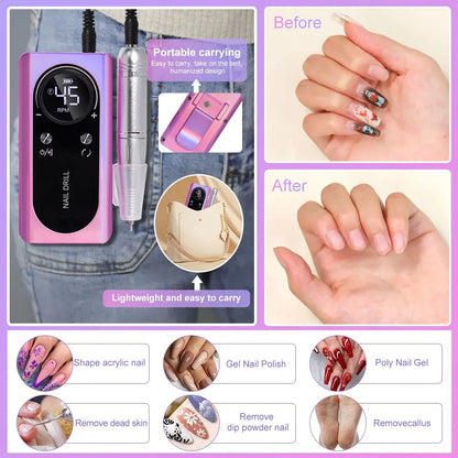 Nail drill machine