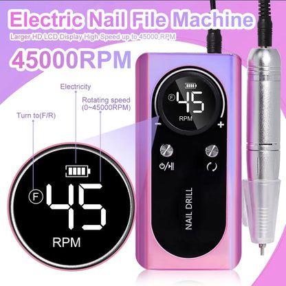 Nail drill machine
