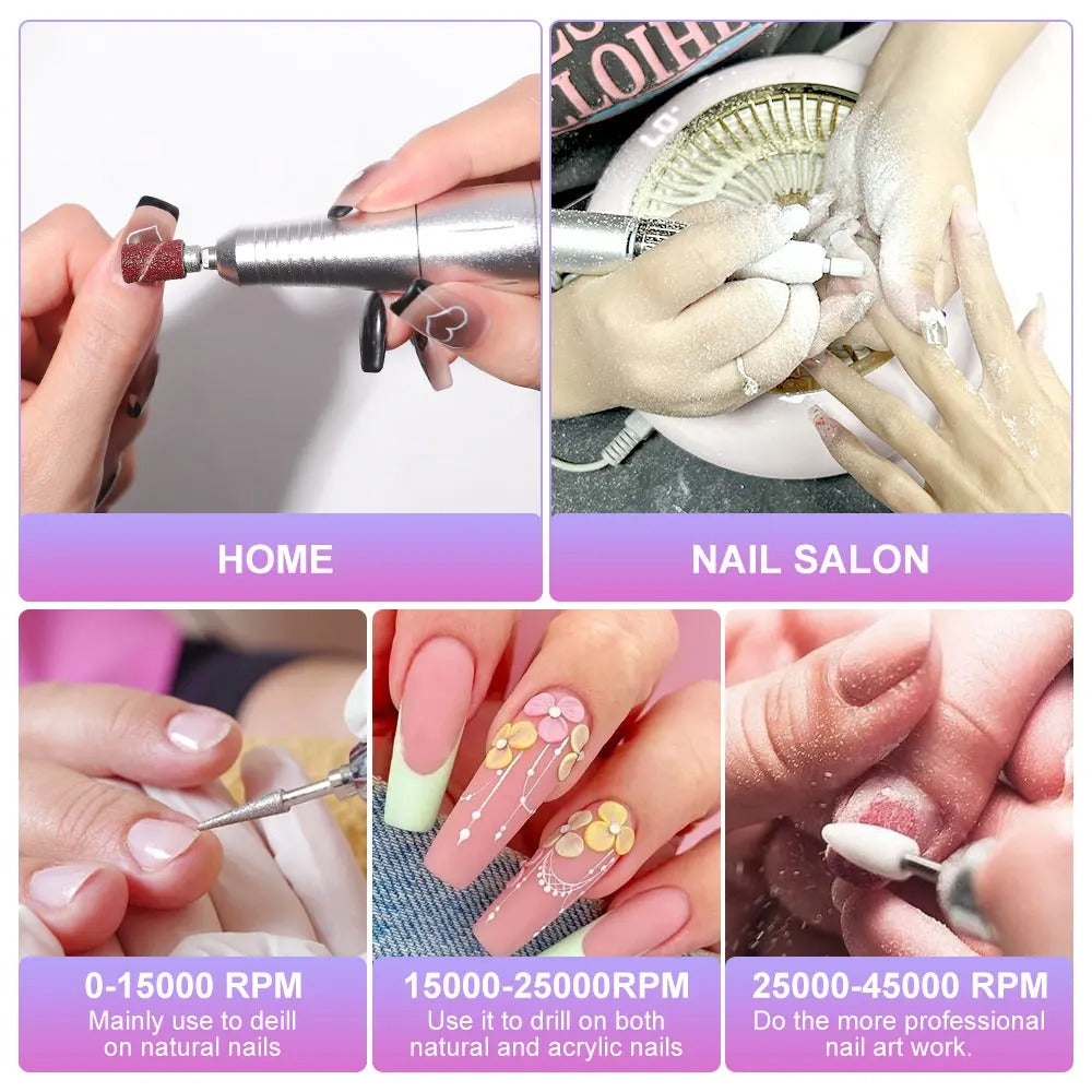 Nail drill machine